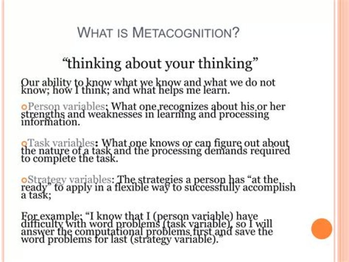 What does the magic of metacognition really mean quizlet?